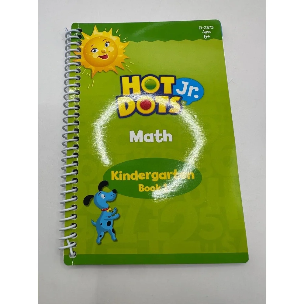 Hot Dots Jr Let's Master Kindergarten Math TESTED WORKING & COMPLETE Educational